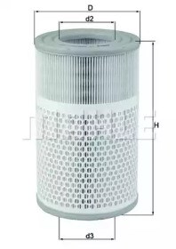 Повітряний фільтр двигуна LX2079 MAHLE