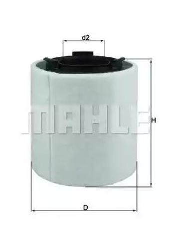 Автомобільний фільтр повітря LX2831 MAHLE