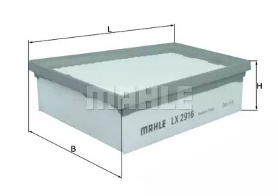 Елемент повітряного фільтра LX2916 MAHLE