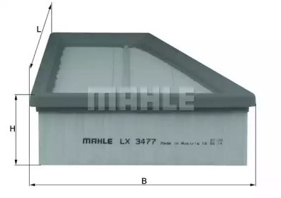 Фільтр повітряний LX3477 MAHLE