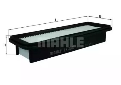 Автомобільний фільтр повітря LX3887 MAHLE