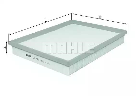 Елемент повітряного фільтра LX735 MAHLE