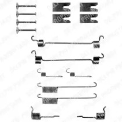 Монтажний комплект задніх барабанних колодок LY1274 DELPHI