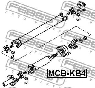 Опора карданного валу MCBKB4 FEBEST
