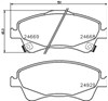 Колодки передні Toyota Auris UKP