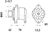 Генератор MG562 MAHLE