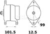 Генератор MG586 MAHLE