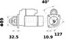 Стартер двигуна MS331 MAHLE