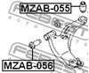 Сайлентблок переднього нижнього важеля MZAB056 FEBEST