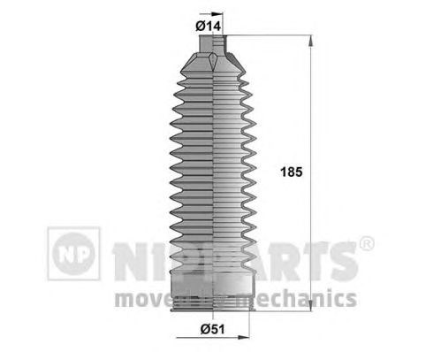 Пильовик кермової рейки N2843025 NIPPARTS