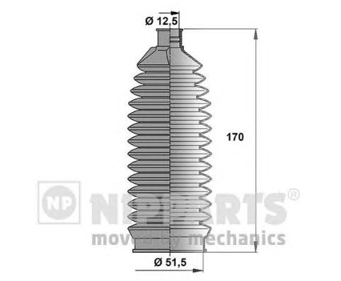 Пильник рульової рейки N2844010 NIPPARTS