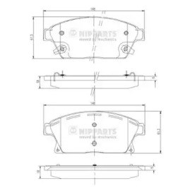 Дискові гальма N3600915 NIPPARTS