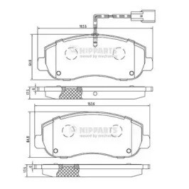 Колодки передні N3601105 NIPPARTS