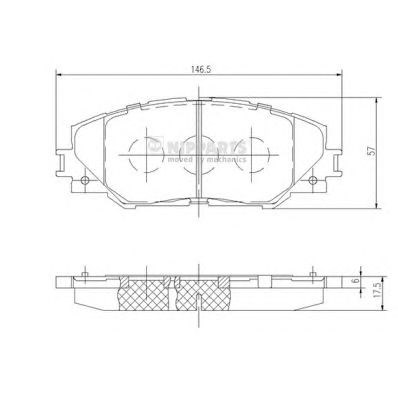 Колодки передні N3602138 NIPPARTS