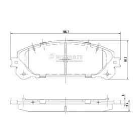 Тормозні колодки N3602139 NIPPARTS