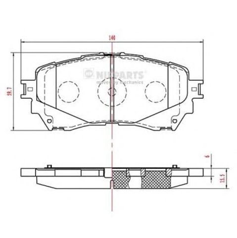 Дискові гальма N3603074 NIPPARTS