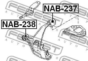 С/блок нижнього важеля NAB237 FEBEST