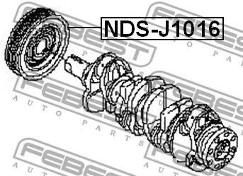 Шків колінвала nissan hr16de NDS-J1016