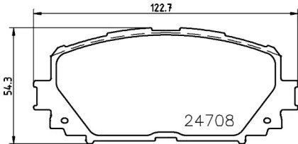 Комплект гальмівних колодок (дискових) NP1060