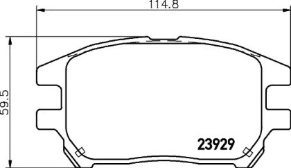 Гальмівні колодки NP1076 NISSHINBO