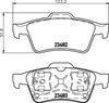 Колодки гальмові задні, дискові NP2072 NISSHINBO