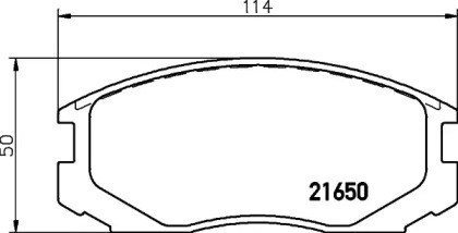 Колодки гальмівні дискові передні daihatsu terios (вир-во ashika) NP3003