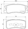 Колодки на гальмо задній дисковий NP3004 NISSHINBO