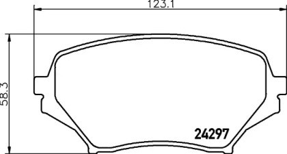 Передні гальмівні колодки NP5044 NISSHINBO