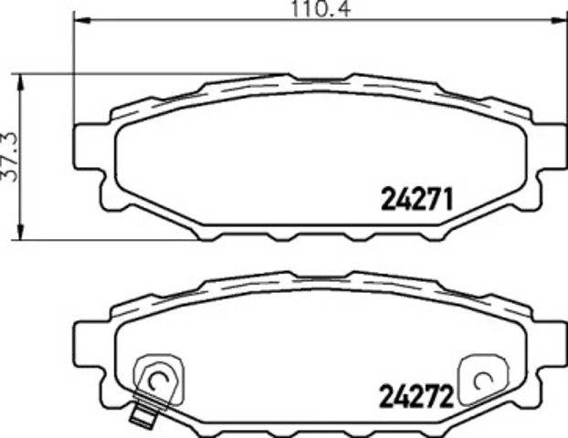 Колодки гальмові задні, дискові NP7006 NISSHINBO