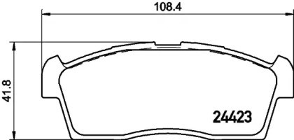 Колодки передні NP9012 NISSHINBO