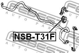 Опора стабілізатора NSBT31F FEBEST