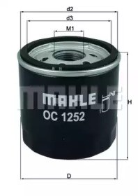 Фільтр масляний OC1252 MAHLE