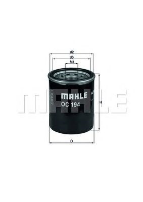 Фільтр відцентровий очищення масла OC194 MAHLE