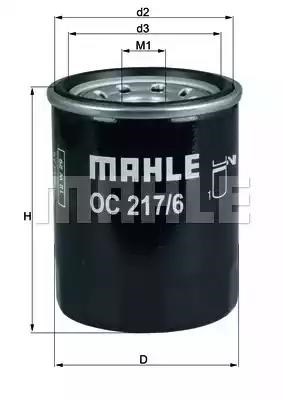 Фільтр масла OC2176 MAHLE
