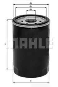 Масляний фільтр двигуна OC323 MAHLE