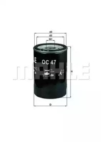 Фільтр масляний ДВЗ OC47 MAHLE