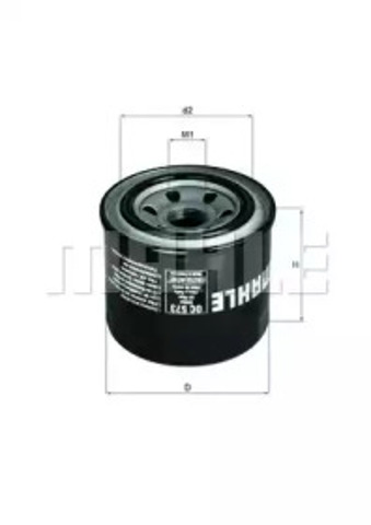 Фільтр масляний грубої очистки (повнопотоковий ф.) OC573 MAHLE