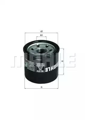 Фільтр масляний ДВЗ OC574 MAHLE
