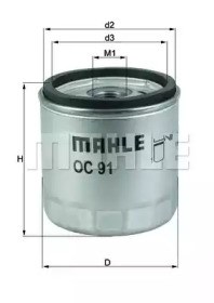 Фільтр відцентровий очищення масла OC91D1 MAHLE