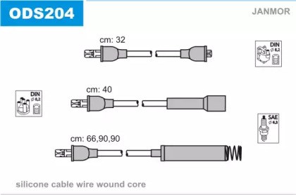 ® оригінал з пдв!  tesla tes t268b кабель запалювання к-кт tesla opel ascona 1,8. відправляємо без передплати новою поштою! ODS204