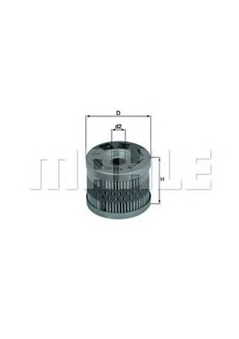 Масляний фільтр двигуна OX119 MAHLE