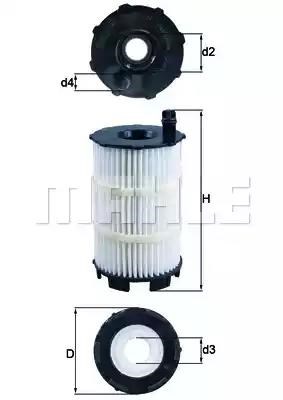 Фільтр масляний грубої очистки (повнопотоковий ф.) OX3504D MAHLE