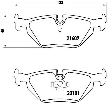 Задні дискові колодки P06013 BREMBO