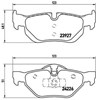 Колодки гальмівні задні, дискові P06038 BREMBO