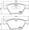 Колодки гальмівні передні, дискові P06040 BREMBO