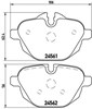 Колодки гальмівні задні, дискові P06064 BREMBO