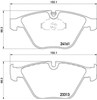 Колодки гальмівні дискові комплект P06081 BREMBO