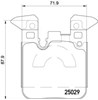 Колодки гальмові задні, дискові P06087 BREMBO