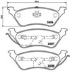 Комплект задніх колодок P11014 BREMBO