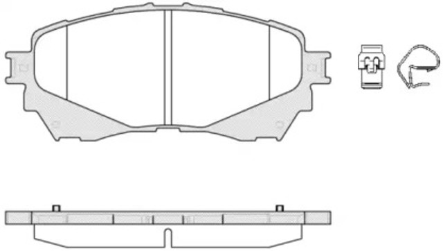Тормозні колодки P1438304 WOKING